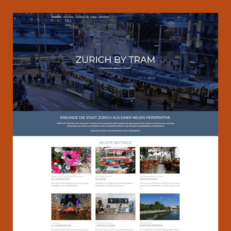 Foto-Website Zurich By Tram